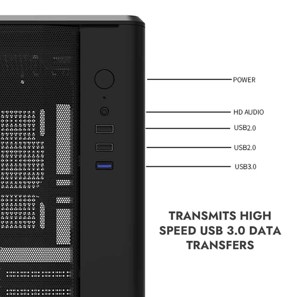 PC Case PC Chassis Computer Chassis Frame Mini ITX Desktop Case Darkflash DB330M MESH PC Computer Case Gabinete Gamer USB 3.0 Support 240 Water Cooling Mini Matx ITX Diy Gaming Computer Case