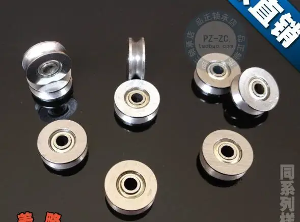 10pcs Micro bearing V623 V624ZZ U623ZZ U624ZZ U604ZZ U-groove V-groove over line pulley