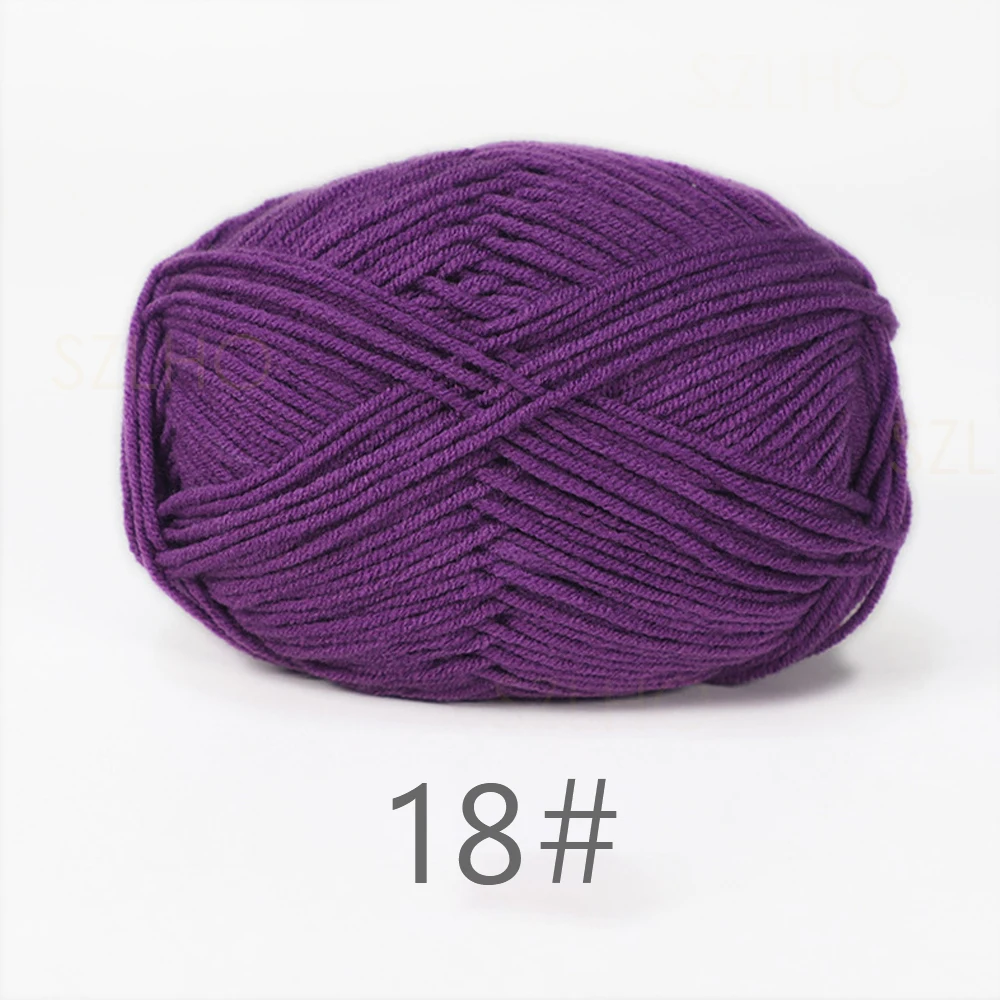 Soft Milk Cotton Yarn – 50g Set for Crochet & Knitting Projects