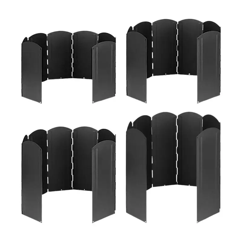 

Camping Stoves Windshield 8 Plates Foldable Gas Stove Windscreen Cookers Wind Deflectors Picnic Cookware Windproof Screen Guard