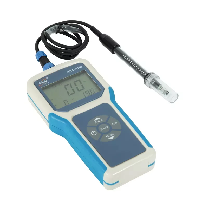 

DDS-1702 Conductivity meter price portable conductivity/TDS/PH/DO meters price handheld EC analyzer
