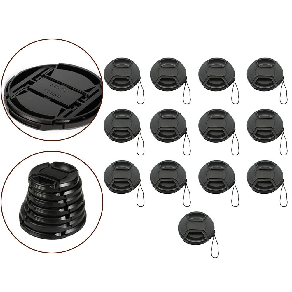 Objektivdeckel-Abdeckungshalter 49 52 55 58 62 67 72 77 82 86 mm Center Pinch On Cap Objektivdeckel Schutzhülle Objektivschutz Zubehör – Detail 1