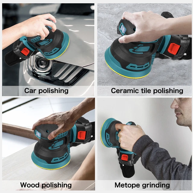 Makita – ponceuse électrique sans fil, ponceuse orbitale aléatoire, ponceuse  polisseuse avec 9x papier de verre, sans batterie - AliExpress