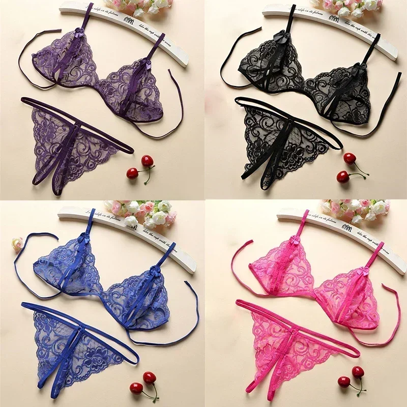 8 Colors Plus Size Women Pajama Sets Sexy Pyjamas Lace G-String V-Neck Sleepwear Female Pajama Clothes Sexy Lingerie women pajamas set,women pajama suit,cotton pajamas set