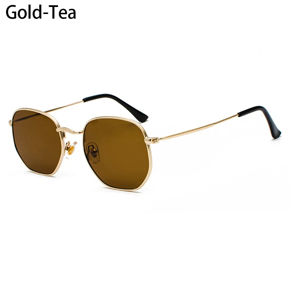 Unisex Round Metal Frame Sunglasses with UV400 Protection