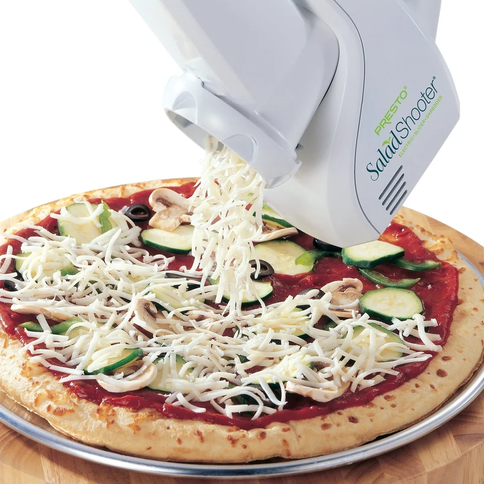 Compact Electric Salad Shooter Slicer and Shredder