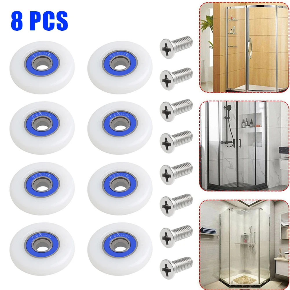8 *shower Door Rollers Wheel Shower Sliding Door Wheel Runner Roller