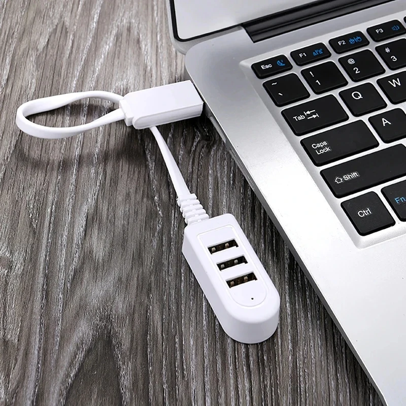 1-5pcs 3In1 USB Splitter Socket Multi-function 3A Charger Converter USB Port Hub Digital Data Cables Accessories Extension Cable 5