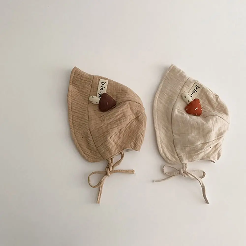 Breathable Mushroom Kids Sunhat Korean Style Foldable Baby Bucket Hat Summer Cotton Sun Protection Panama Hat 5-24 Months