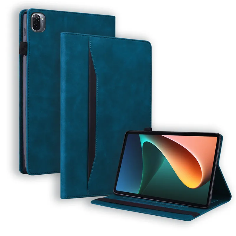 Elegant Leather Wallet Stand Case - 11 inch Business Tablet Cover
