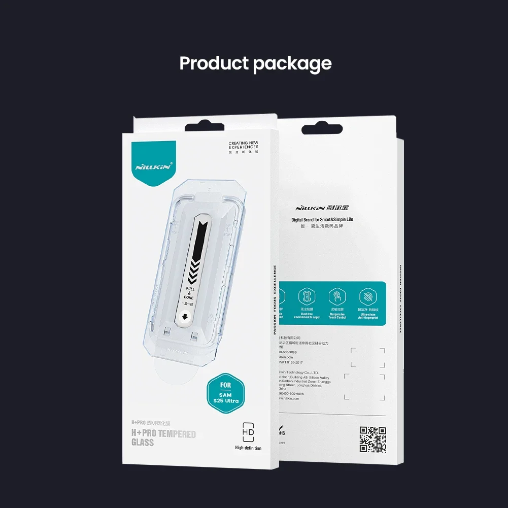 Nillkin per Samsung Galaxy S26 Ultra S25 Ultra S26+ S25 Plus S25 Edge H+PRO Pellicola Protettiva in Vetro Temperato Anti-Esplosione per Schermo Telefono - immagine 6