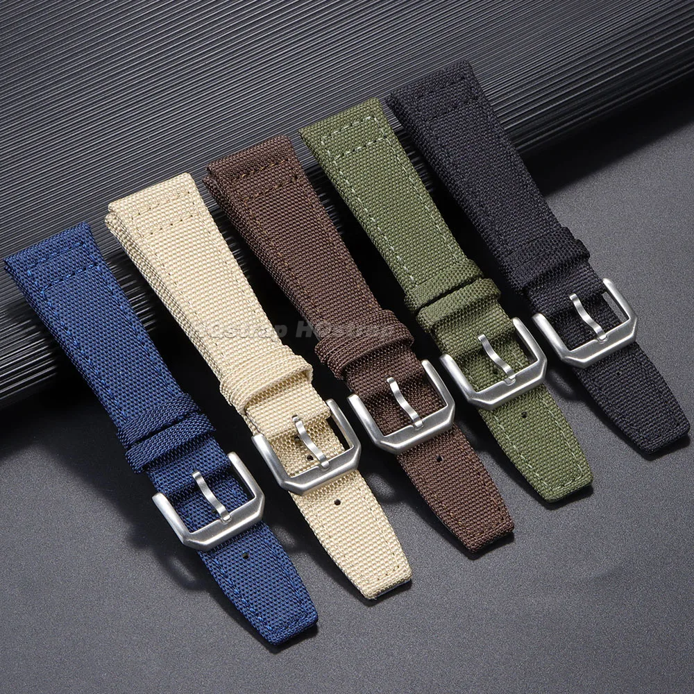 Universal Nylon Canvas Watch Strap - Business & Sport Replacement Wristband