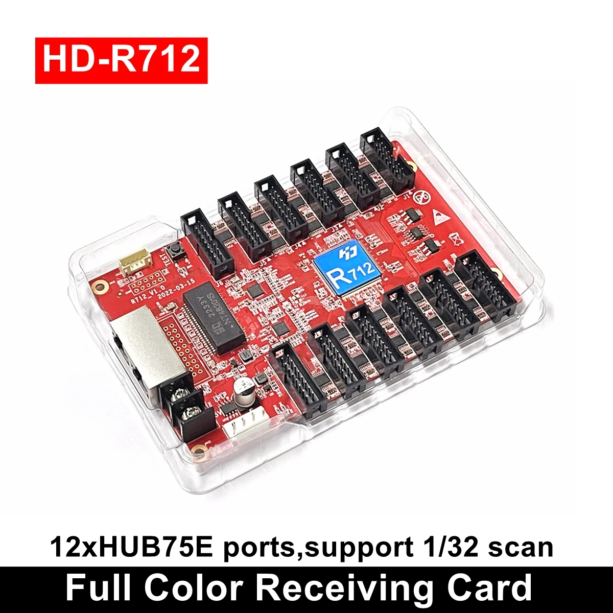 Huidu HD-R708 HD-R712 HD-R716 Full Color Receiving Card Work with VP210 Video Processor wifi control card