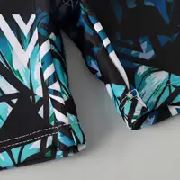 Little Boys Print Swimsuit Wetsuit Rash Guard Long Sleeve Top with Shorts Set Bathing Suit Swimwear Surfing Clothing Beachwear 6