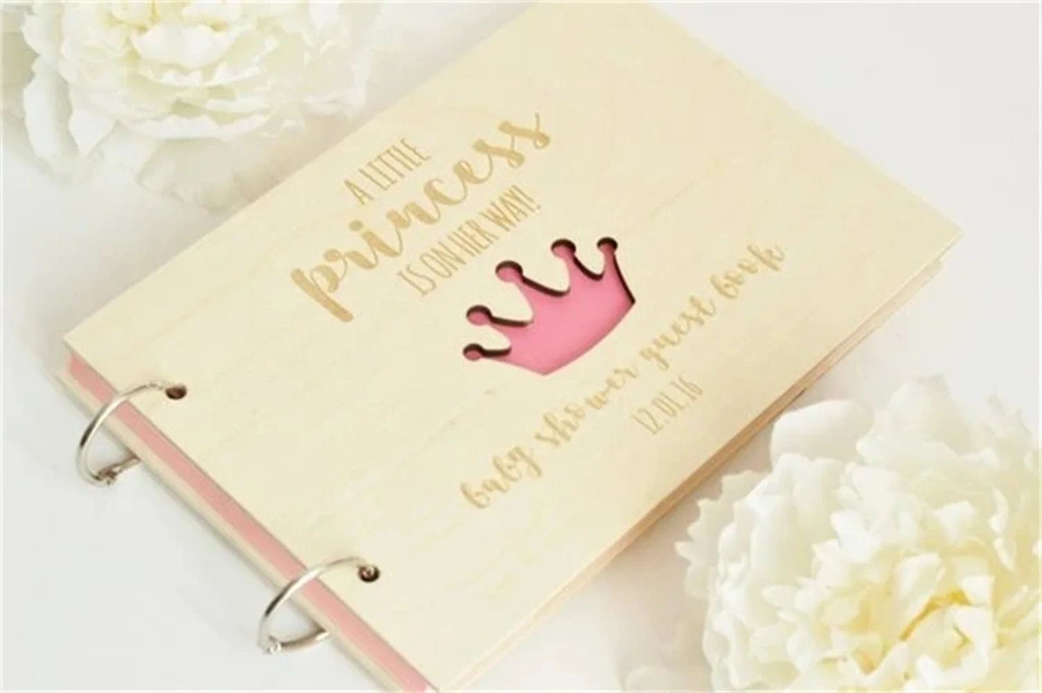 Customize Any Text Cross Wood Baby Shower Guest Book Photo Guest Book Baby Album Sign In Birthday Guestbook Photo Albums