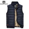 2024 Men Winter Sleeveless Casual Warm Stand Collar Vest Men Autumn Solid Color Outdoors Windproof Fashion Style Vest Male Coat 5