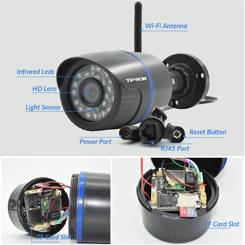 4MP 1080P IP Camera Outdoor WiFi Security Camera Wireless Video Surveillance Wi Fi Bullet CCTV HD Camara CamHipro CamHi Cam 5