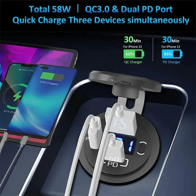   , ON-OFF ġ,  а,  PD  QC 3.0   , 12V, 24V ڵ 