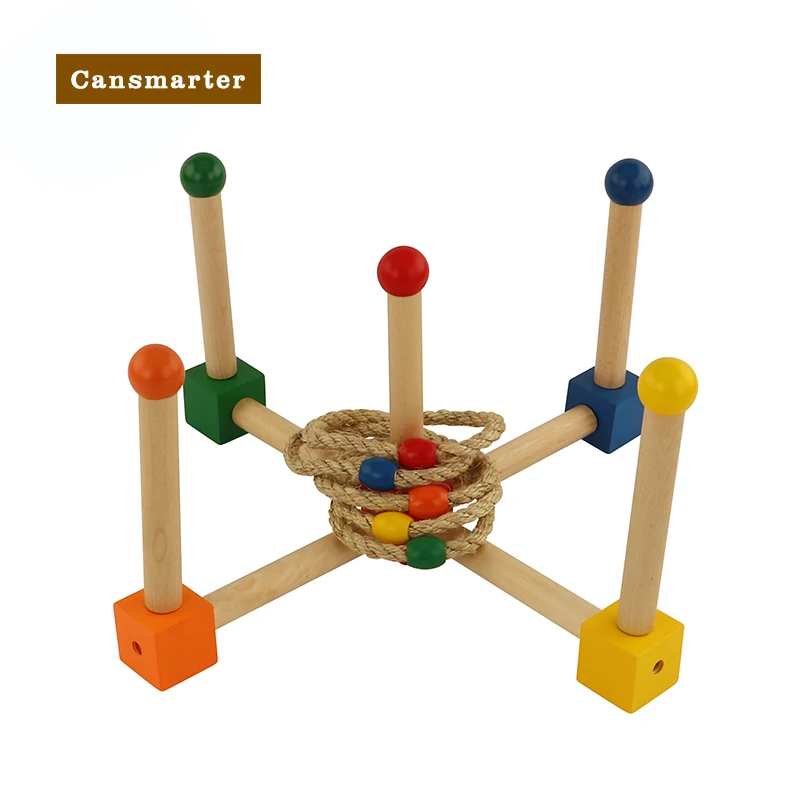 

Baby Toys Montessori Colorful Wooden Hand-Eye Coordination Circle Distinguish Colors DIY Teaching Aids Learning Educational Toys