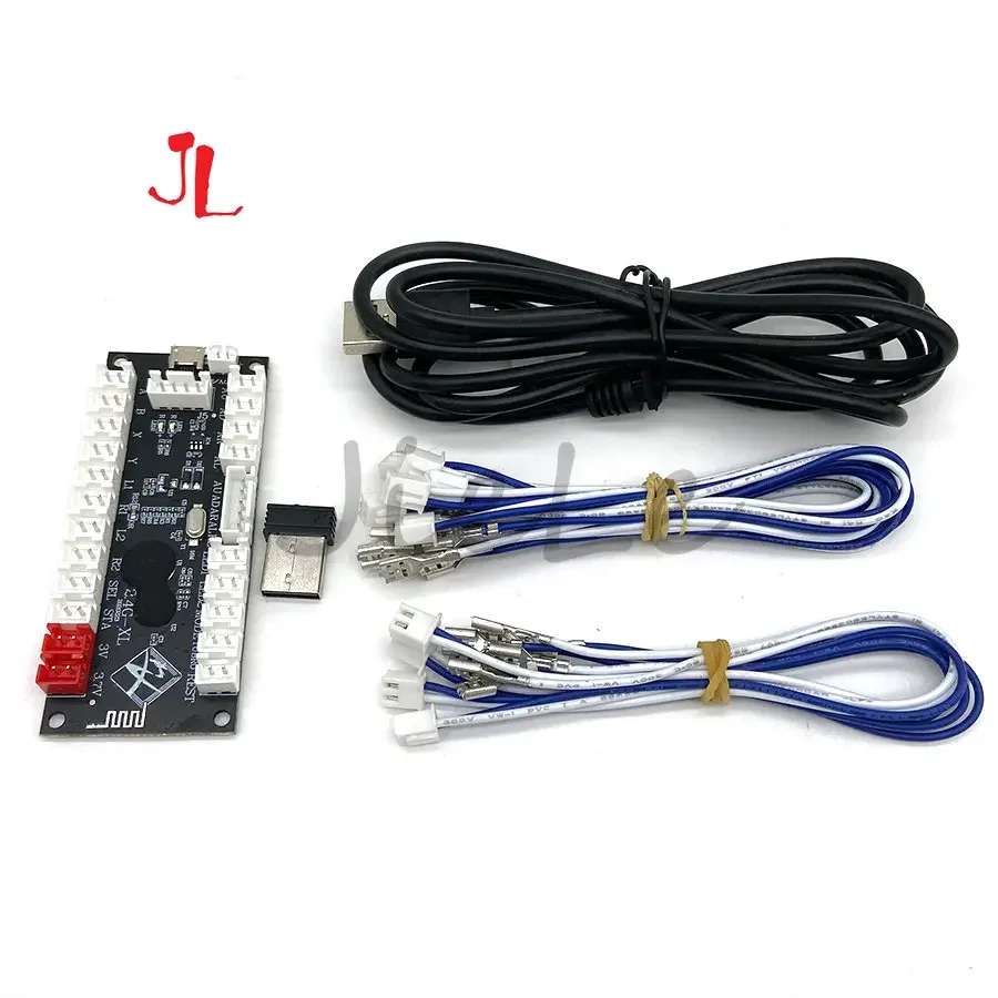 무선 아케이드 게임 컨트롤러, USB 인코더, 조이스틱 버튼, PS, DIY 키트, PS3, 안드로이드, Raspberry Pi, PC, 제로 지연, 2.4G, 신규