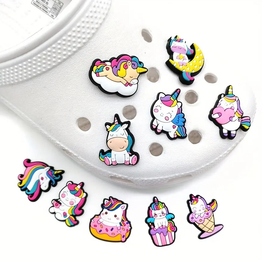 Shoe Charms Shoe Decorations 25pcs Unicron Shoe Charms Clogs Bubble Slides Sandals PVC Accessories