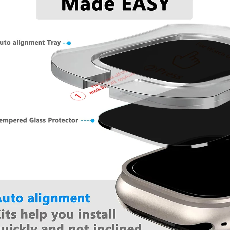PrivacyApple Watch ȭ  ũ ȣ, Ʈ 49mm Ƽ  HD iWatch ʸ, ڵ  ġ  