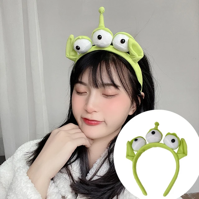 Disney Verde Diadema Alien Cosplay Accesorios Anime Tres Ojos Monstruo  Bandas De Pelo Lindo Divertido Cartoon Hairband Chica Mujeres