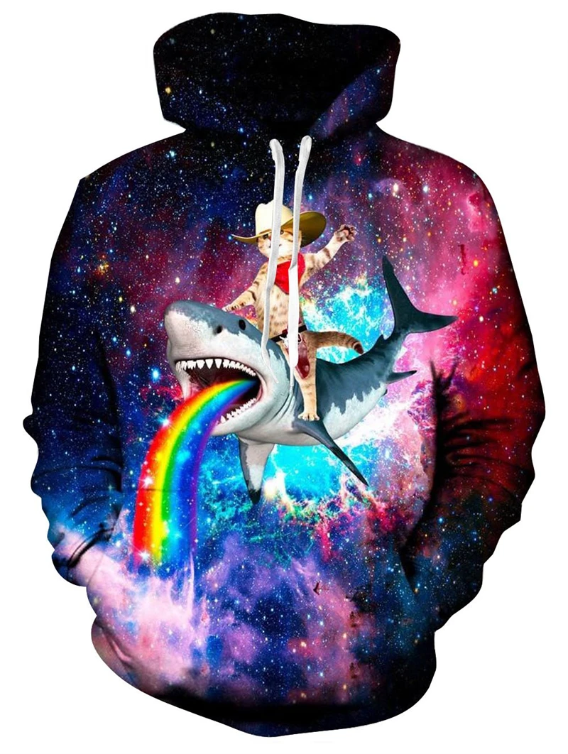 Oversized 3D Print Hoodies for Men and Women