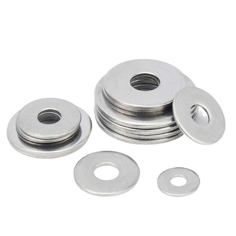 stainless steel washers Washer Stainless Steel 304 M1.6 M2 M3 M4 M5 M6 M8 M10 M12 M14 M16 M18 M20 M22 M24 Large Flat Metal Gaskets Plain Washers DIN9021