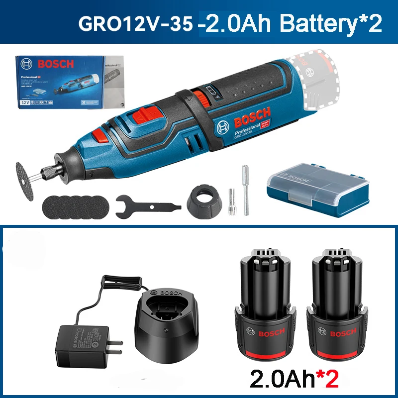 Outil rotatif sans fil Bosch Professional GRO 12V-35, y compris 2