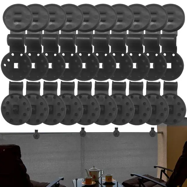 Árnyékoló Kendő Klip Kerek Napellenző Bilincs Markolat Szerelők Rögzítő Az Üvegházhatású Műanyag Grommet Kerítés Háló Beépítő Horog - Image 5