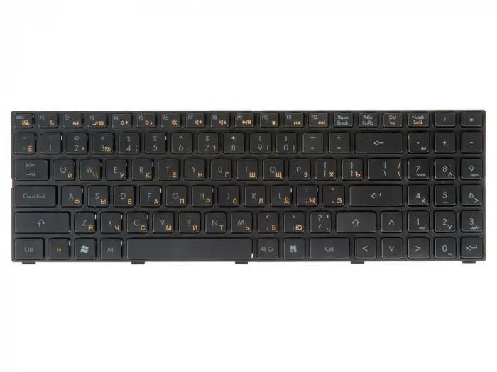 Клавиатура для ноутбука DNS 0155959 0158645 Quanta TWH K580S черная c рамкой гор. Enter |