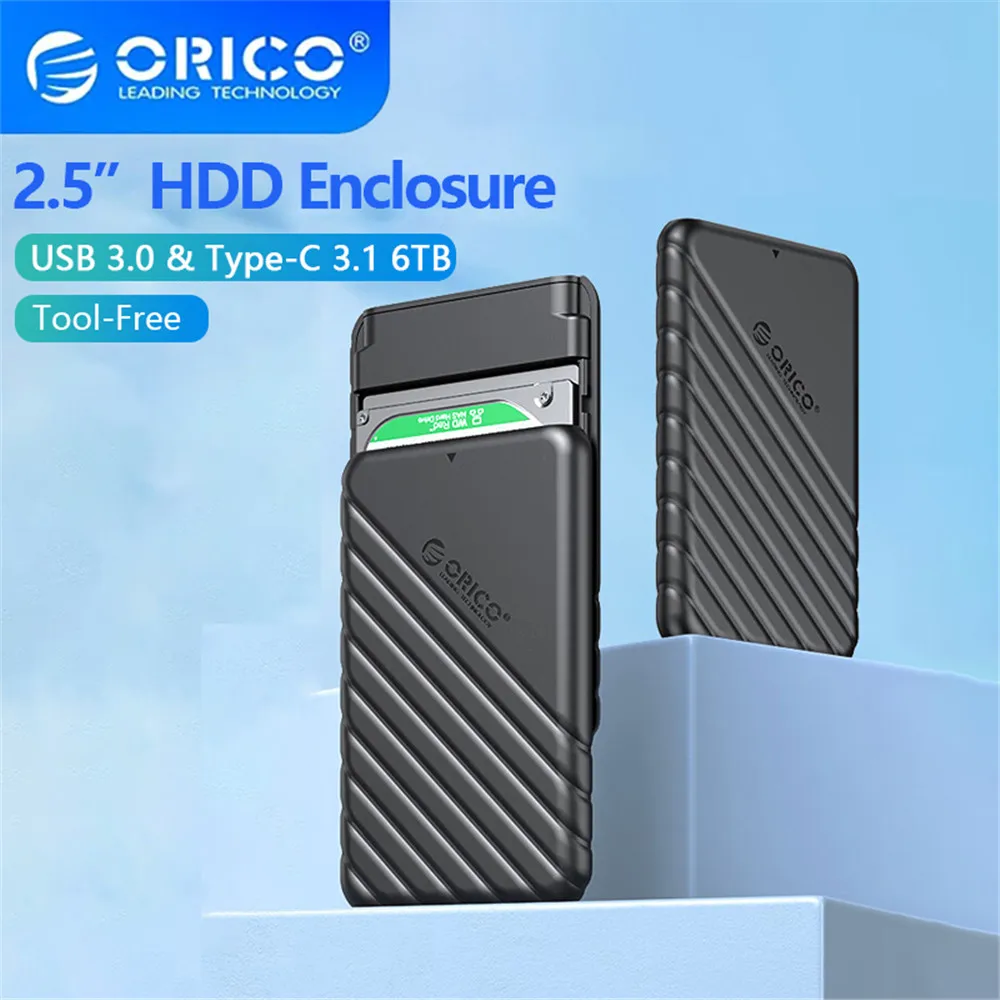 Orico-microb Usb 3.0 2.5 Hdd de Armazenamento Externo Sata 5gbps Hdd Ssd Hard Drive Enclosure Uasp Suporte para pc Laptop