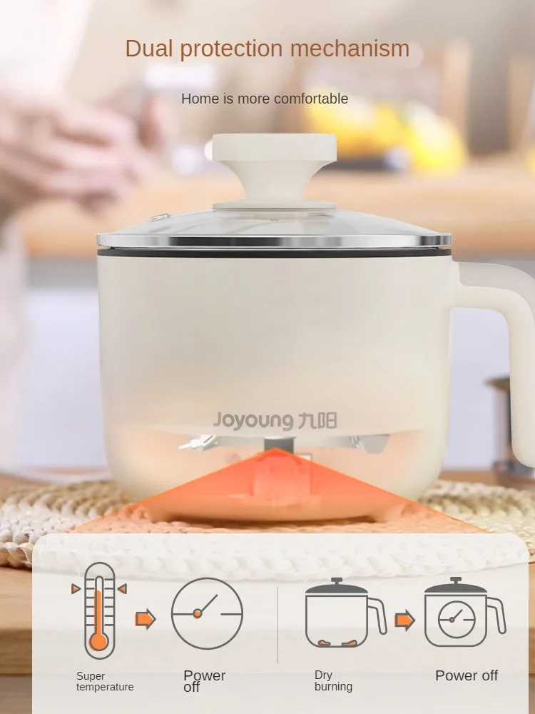 220V Non-stick Electric Cooker Automatic Multi Cooker Household 1500ML Hotpot Mini Cooker 5