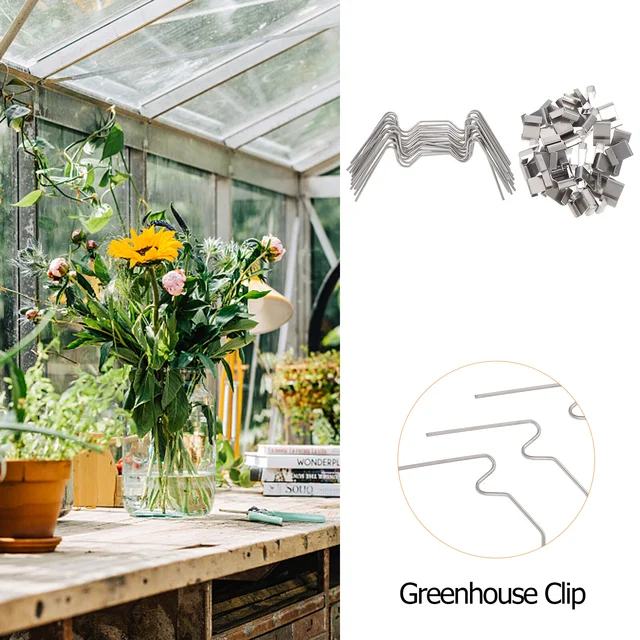 Üvegházhatású Üvegbilincsek W Típusú Clip Z Átfedésben Rozsdamentes Panel Rögzítő Huzal Üvegezés - Image 2