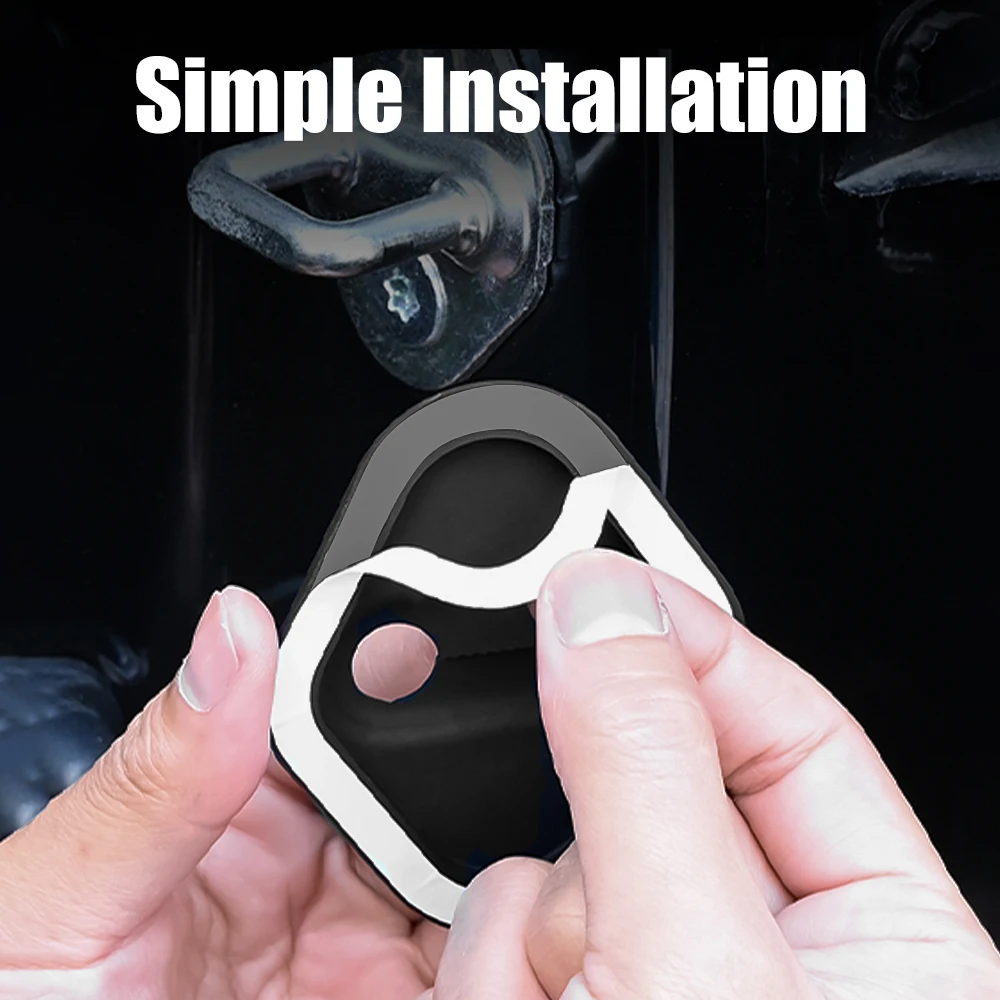 지프 그랜드 체로키 랭글러 JK 나침반 Renegade 액세서리에 대 한 2/4pcs 실리콘 자동차 도어 잠금 버클 댐핑 보호대 커버