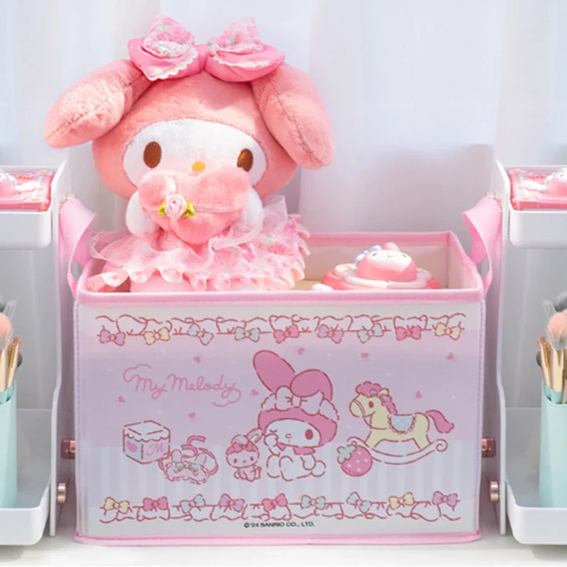 Sanrio Kawaii My Melody Cosmetics Storage Baskets Kuromi