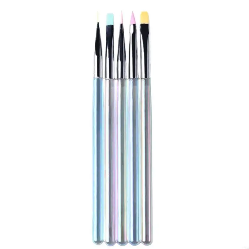 28TA 5 Pieces Painting Brushes Manicure Art Great For DIY And Salon Use