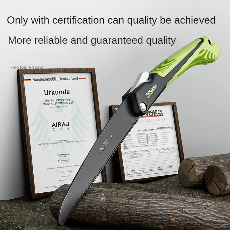 TAJIMA Aluminum Folding Saw Teflon Coated Blade - Model ALOR-A210FB (245mm Length)
