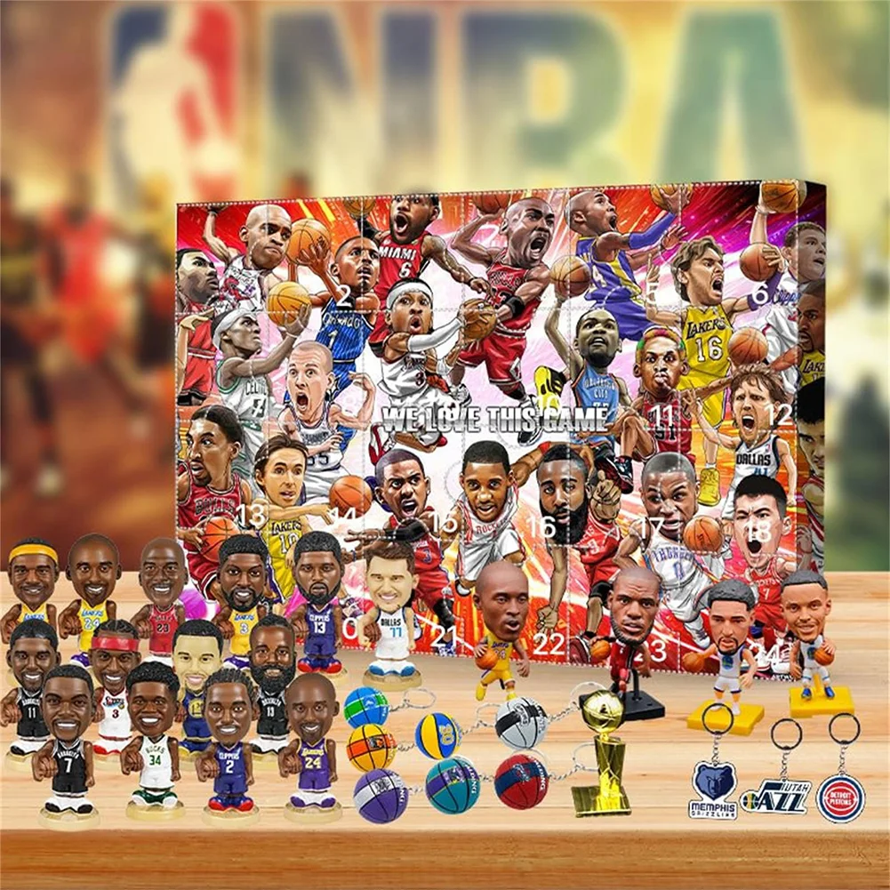 Basketball Advent Calendar 24 Days Christmas Countdown Calendar Holiday Advent Xmas Gift for kids Adults Teen Boys