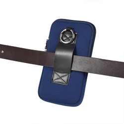 Premium Universal Neoprene Belt Clip Phone Pouch - Shockproof Protection Cover - (XL) 7.2 Inch (Belt Clip Blue)