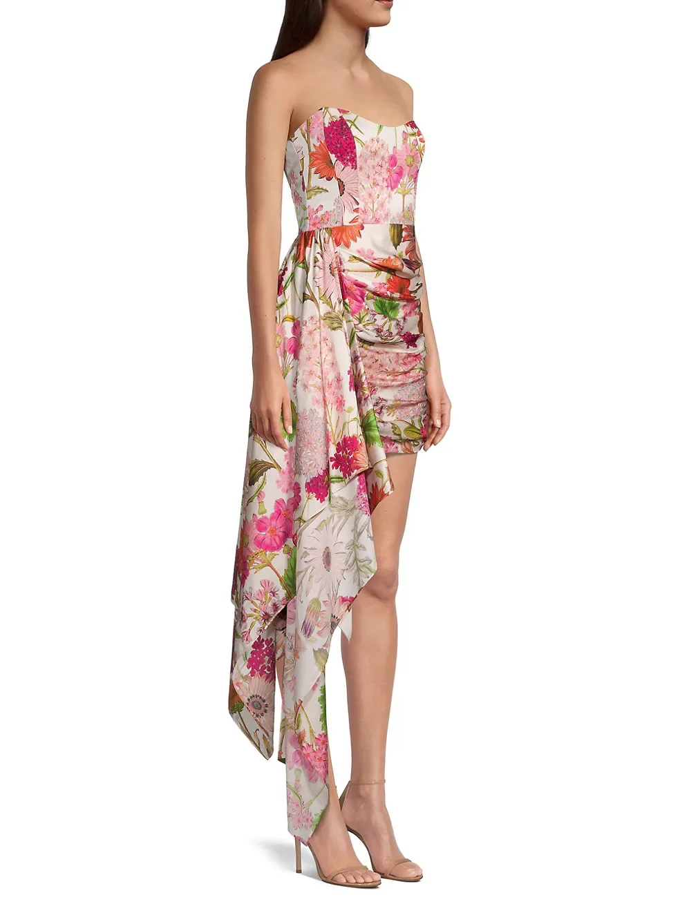French Retro Printed Fishbone Bra Long Ribbon Dress Banquet Birthday Dress women party dresses