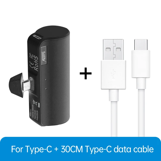 6097 Power Bank 3300mAh External Battery Wireless Charging For iPhone 13 Pocket Mini Power Bank mobile phone charger For Xiaomi TypeC add line