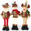 55*18 Cm Christmas Doll Decorations For Home Xmas Gift Snowman Santa Claus Standing Doll Plush Toys New Year Decor 2025 Noel 1