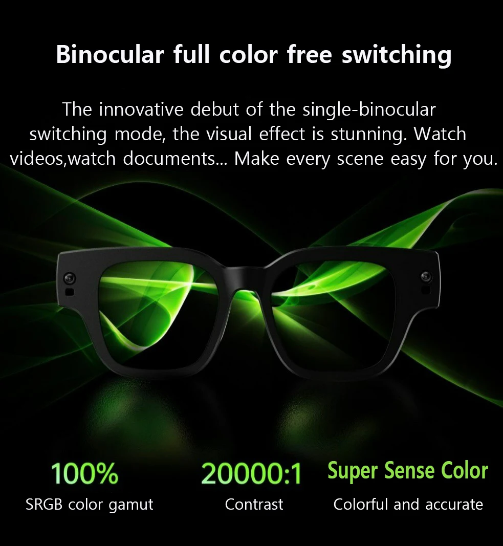 INMO Air 2 Wireless AR Glasses Full Color Display Smart Translation Glasses with Translation AIGC Portable for Office Speech 3d projector glasses
