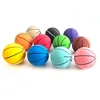 6cm Ultra-high Elastic Mini Rubber Small Basketball Decompression Hollow Elastic Ball Children's Toy MINI Basketball Gift 6