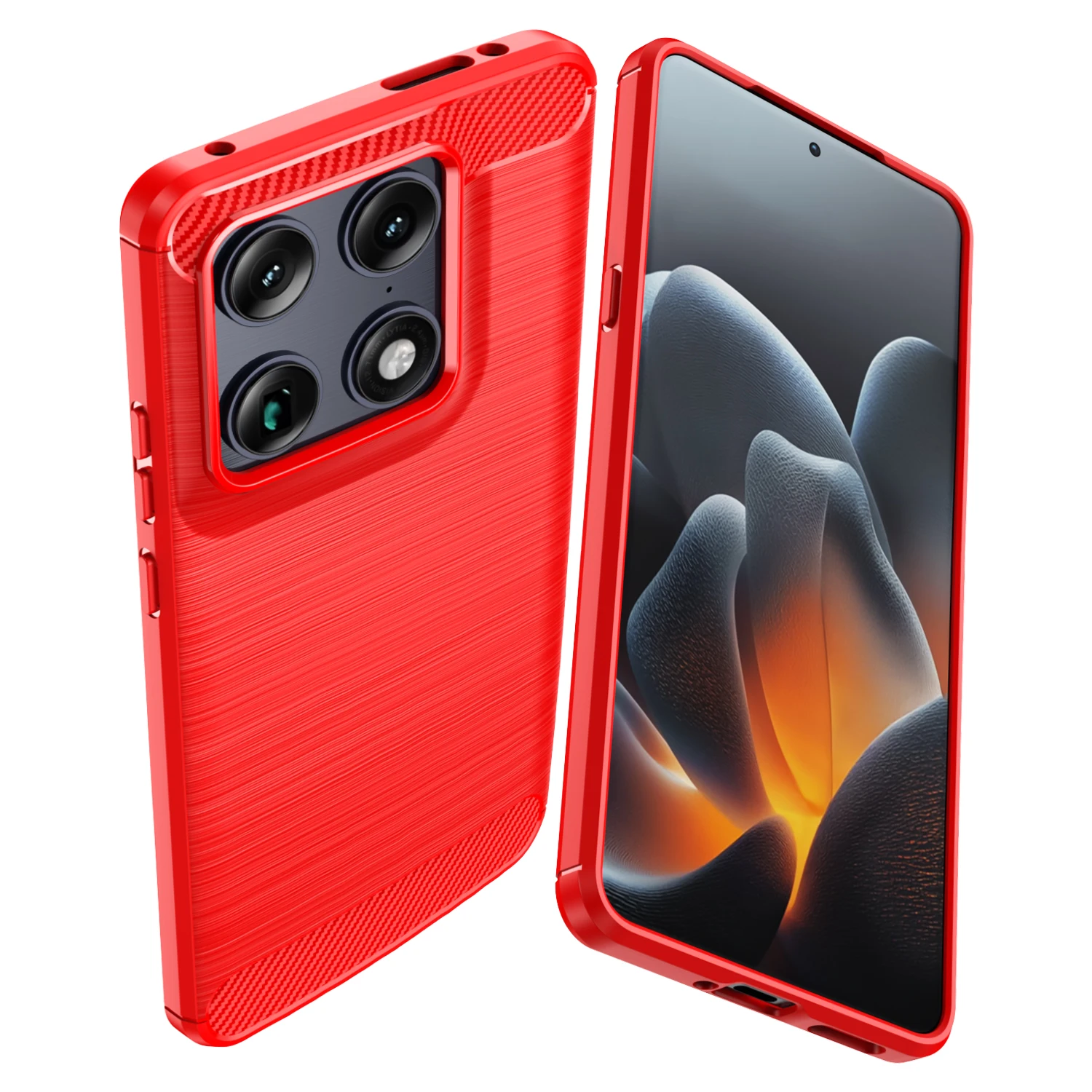 Luxury Brushed Carbon Fiber Shockproof Phone Case