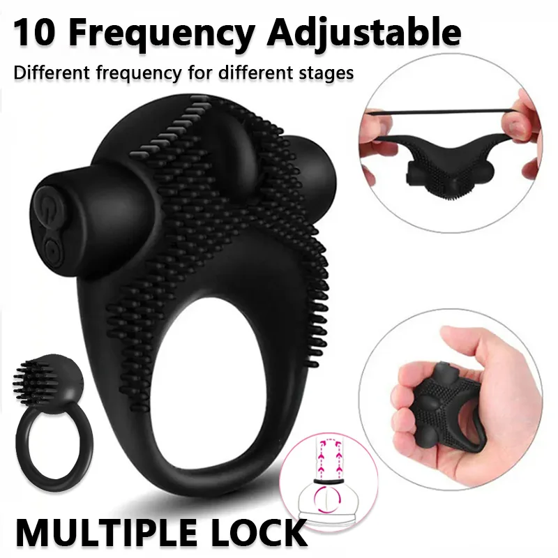 Silicone Rechargeable Vibrator Ring for Couples