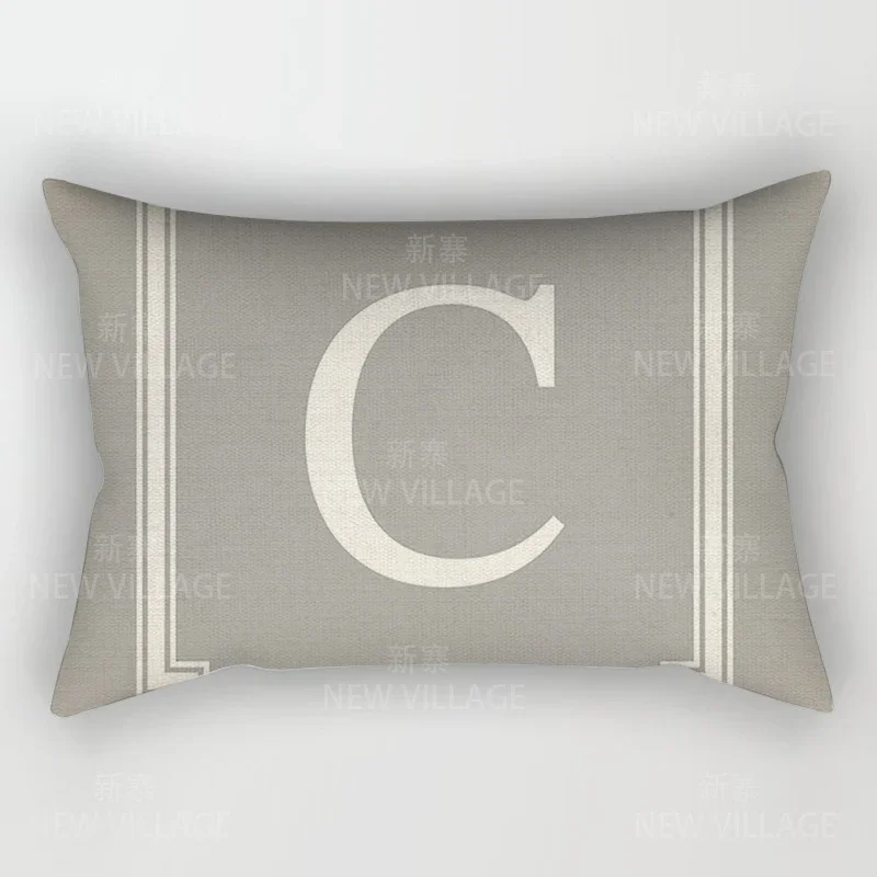 Home Decor 26 Letter Alphabet Pillowcase autumn decoration pillow cushion cover decorations throw pillow covers30*50 40x60 50*70 5