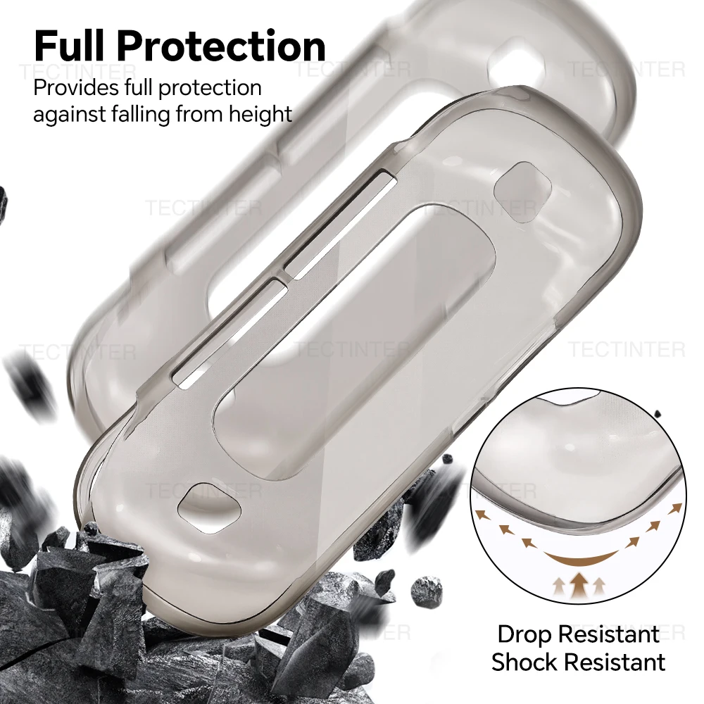 Clear Anti-Scratch TPU Protective Case for Handheld Gaming Console